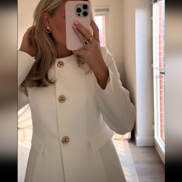 Zara fitted  blazer white Size M - Picture 5 of 16